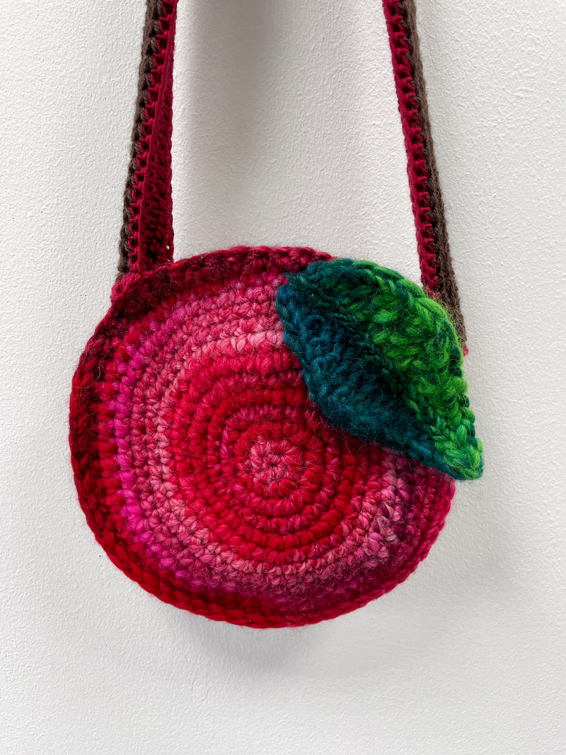 Handmade Wool Apple Handbag