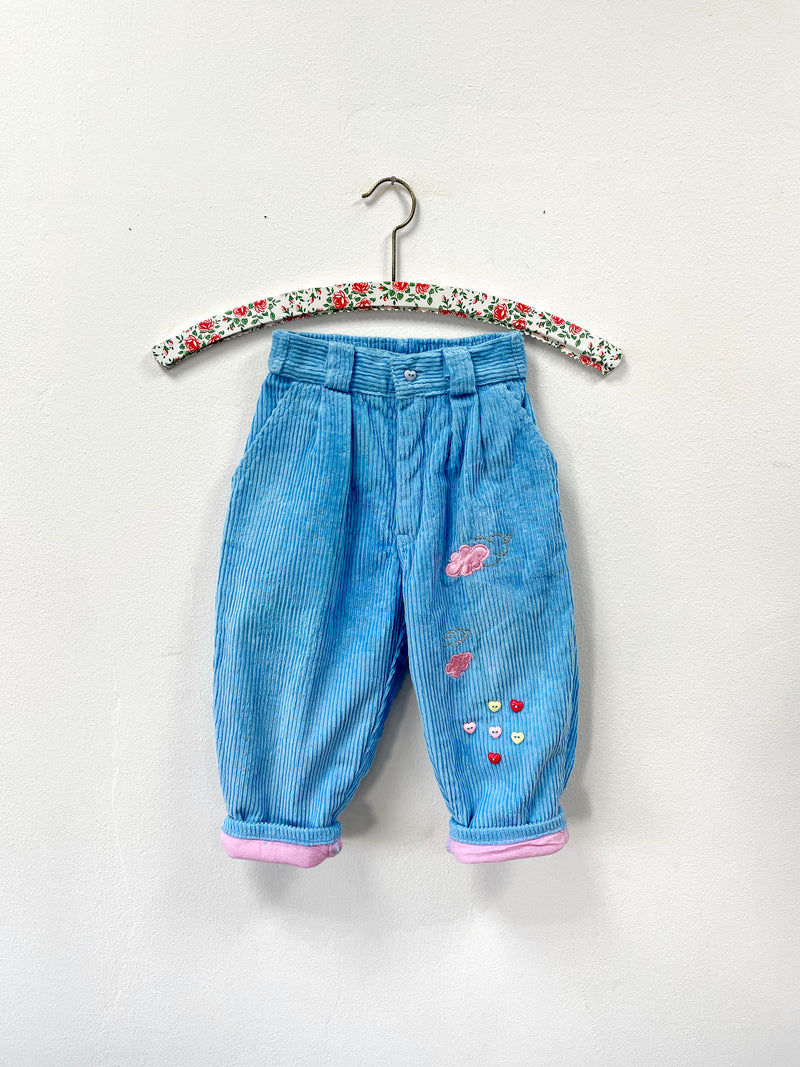 Vintage Cotton Lined Corduroy Pants