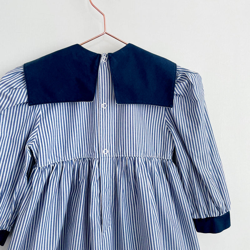 80s Vintage Striped Sailor Dress