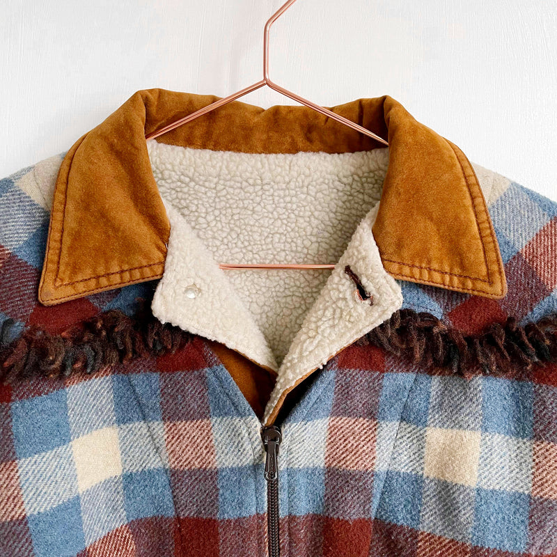 Vintage Sherpa Lined Cowboy Jacket