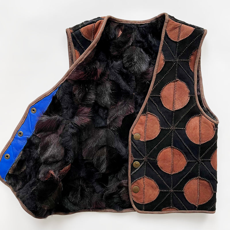 Vintage Lambskin Vest Black