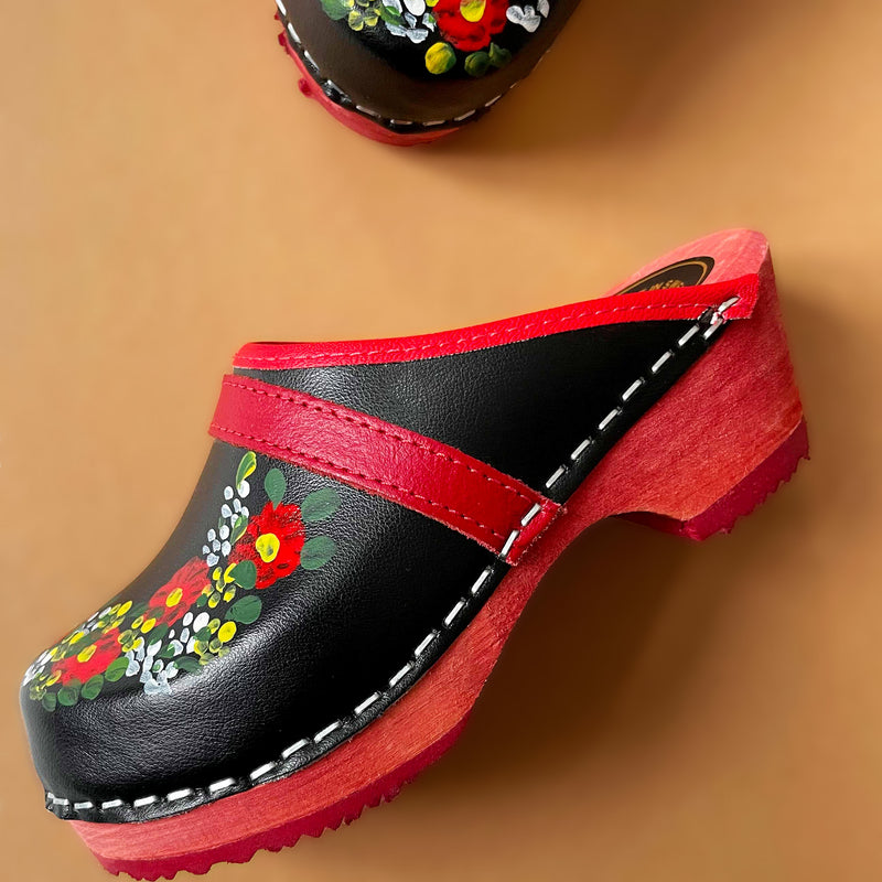 Swedish Leather Clogs